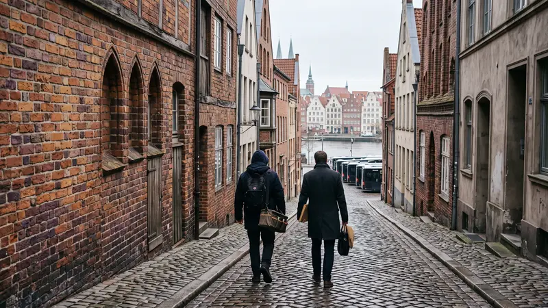 Webdesign Lübeck: Berufspendler auf dem Weg in die Altstadt – Websites für kleine Betriebe in der Hansestadt