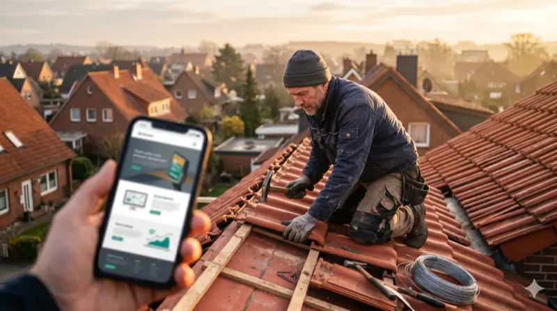 Website für Handwerker erstellen lassen - Dachdecker wird regional online gefunden