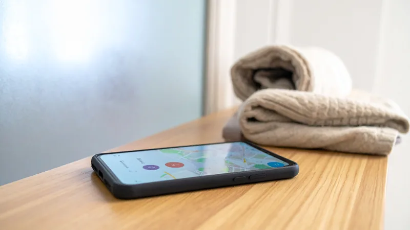 Smartphone mit Kartenansicht bei einer lokalen Suche – wann sich lokale Landingpages für einen Ort lohnen