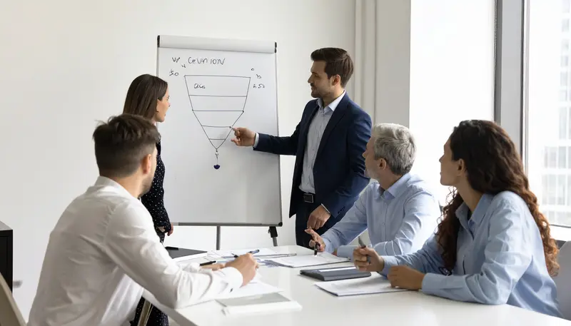 Website Kennzahlen verstehen - Conversion Funnel von Besuchern zu Kunden