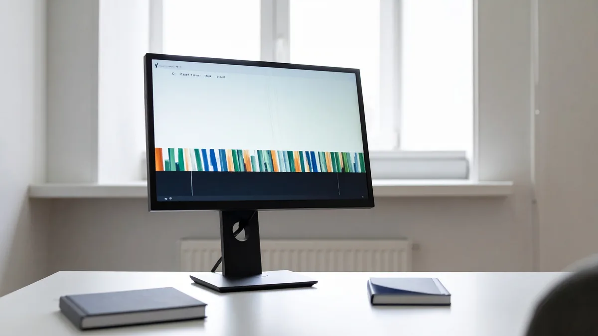 Monitor mit Browserfenster und farbigen Ladebalken – WordPress langsam: erst messen, wo die Ladezeit verloren geht